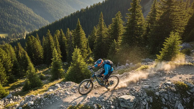 Les défis de VTT en montagne