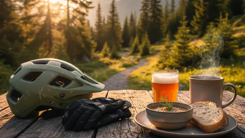 Restaurants et hébergements sur les pistes VTT